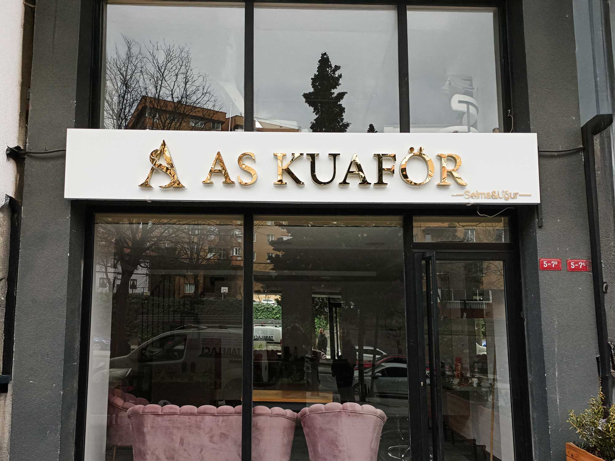 paslanmaz kutu harf tabela