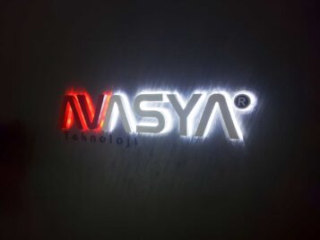 Pendik Işıklı Büro Tabelası
