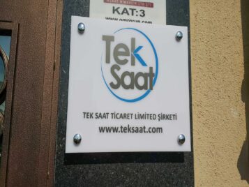 Pendik Ofis Kapı Tabelası