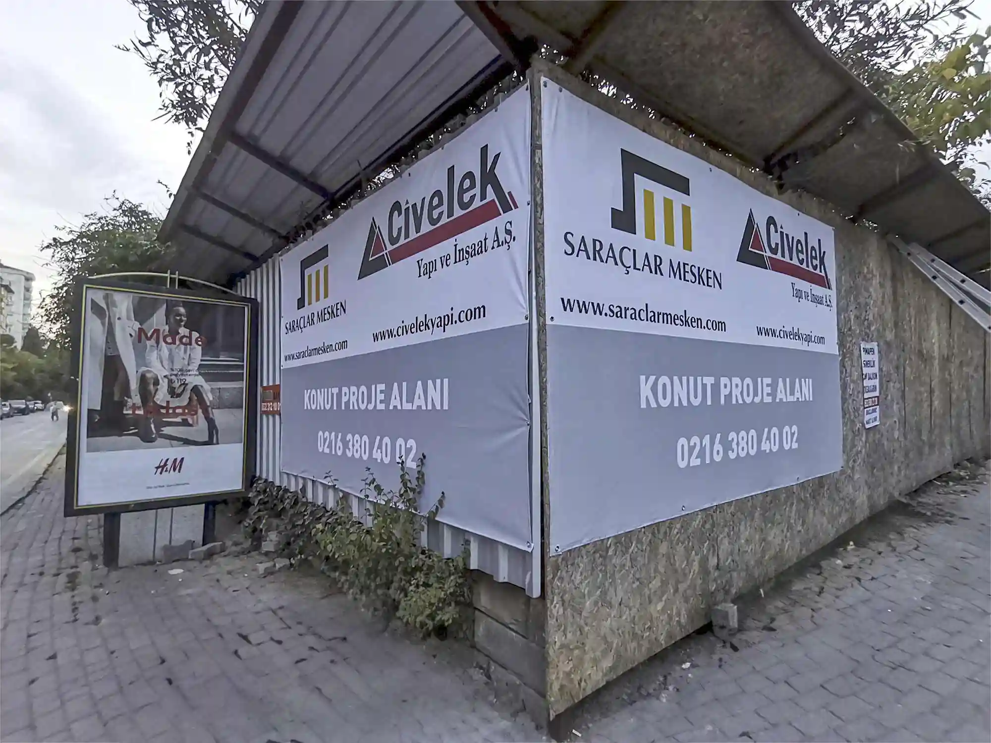 pendik inşaat etrafı çevirme tabelası